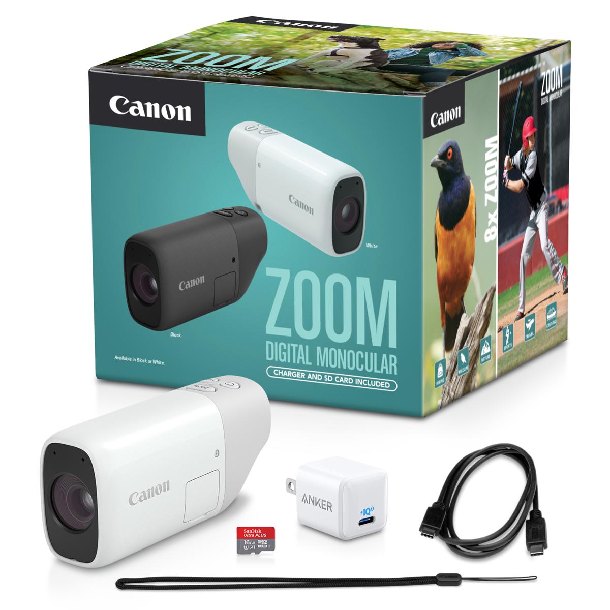 

Canon ZOOM Compact Telephoto Digital Monocular, White