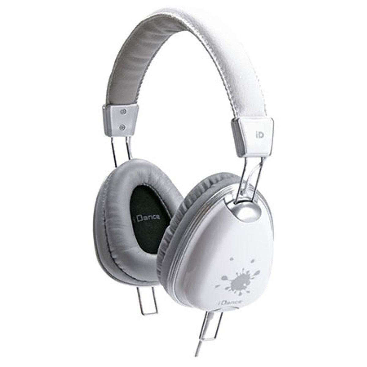 

IDANCE iDance Funky Lightweight Headphones with Inline Mic, White/Silver