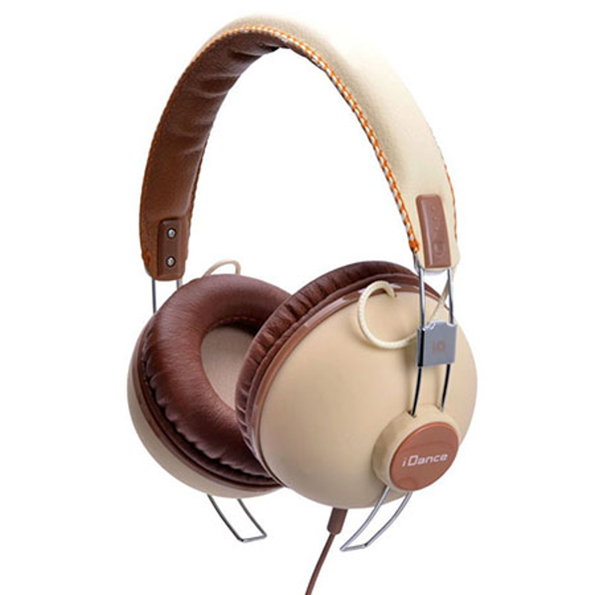 

IDANCE iDance Hipster Cup Headphones with Inline Mic, Tan/Brown