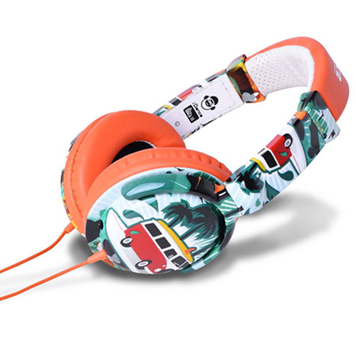 

IDANCE iDance Ibiza Stylish Lightweight Headphones with Inline Mic, Orange