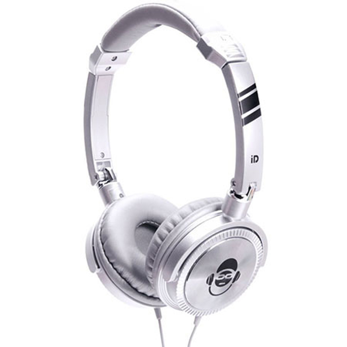 

IDANCE iDance Jockey Articulated Lightweight Headphones with Inline Mic, Silver