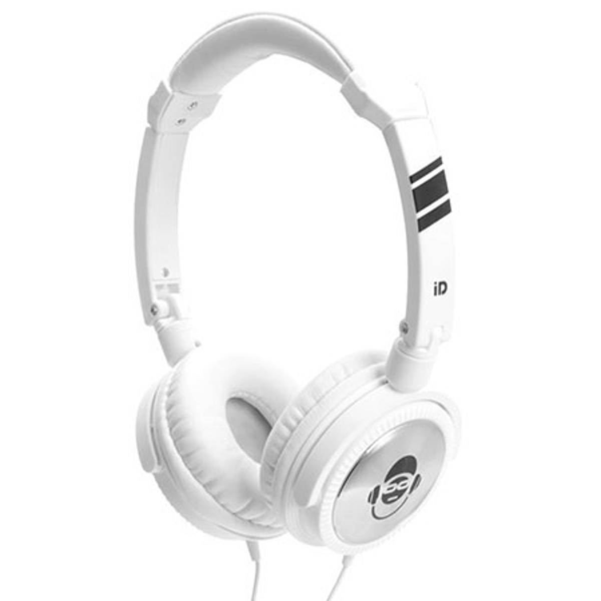 

IDANCE iDance Jockey Articulated Lightweight Headphones with Inline Mic, Silver/White