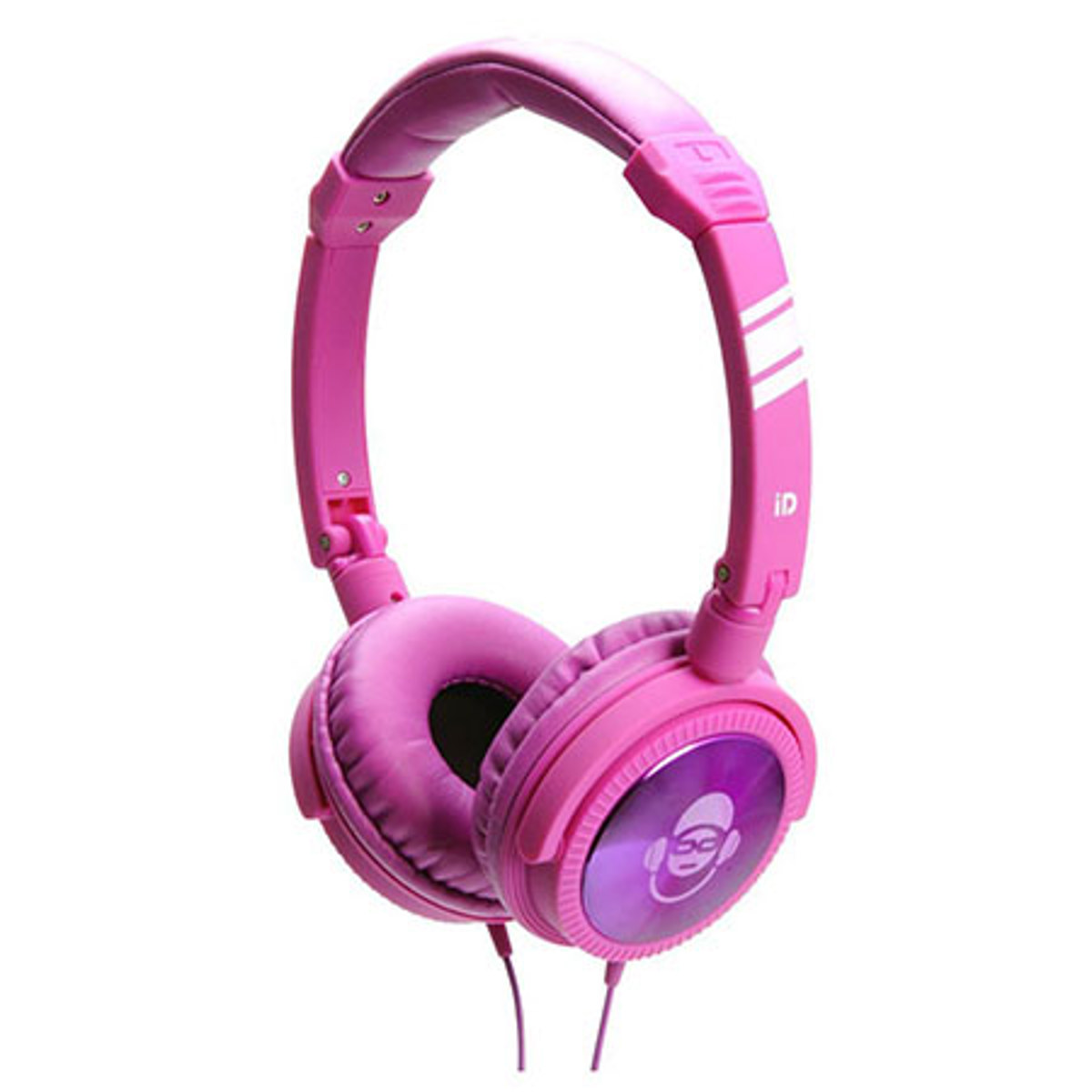 

IDANCE iDance Jockey Articulated Lightweight Headphones with Inline Mic, Purple/Pink