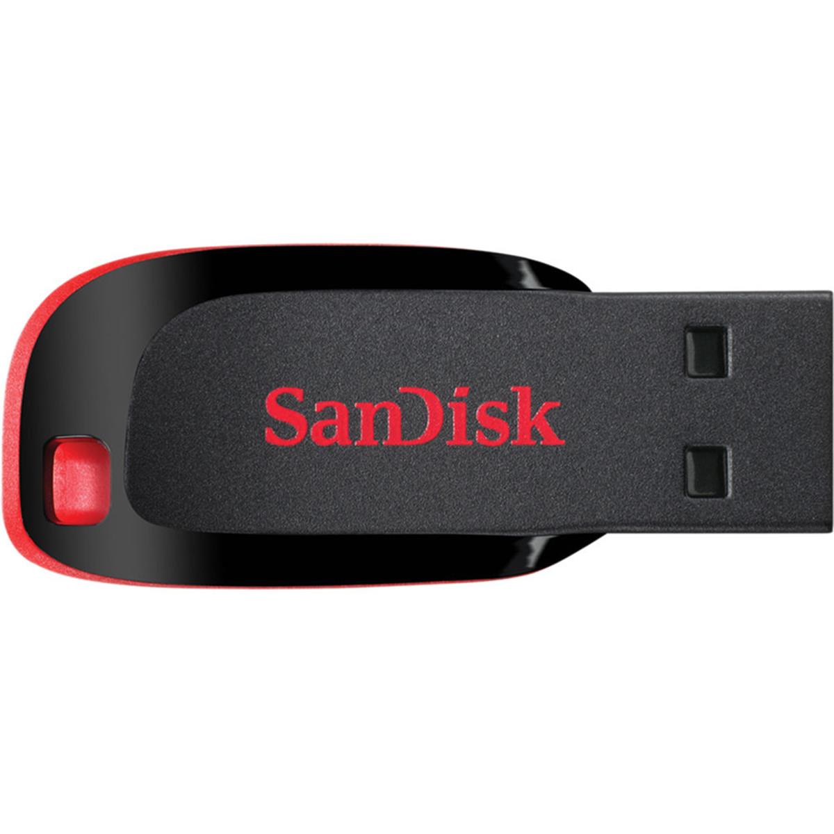 Флэш-накопитель SanDisk Cruzer Blade USB 2.0 емкостью 32 ГБ #SDCZ50-032G-B35