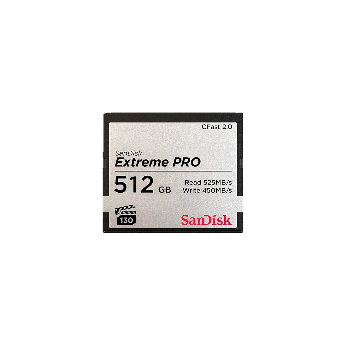 Image of SanDisk Extreme PRO 512GB CFast 2.0 Memory Card