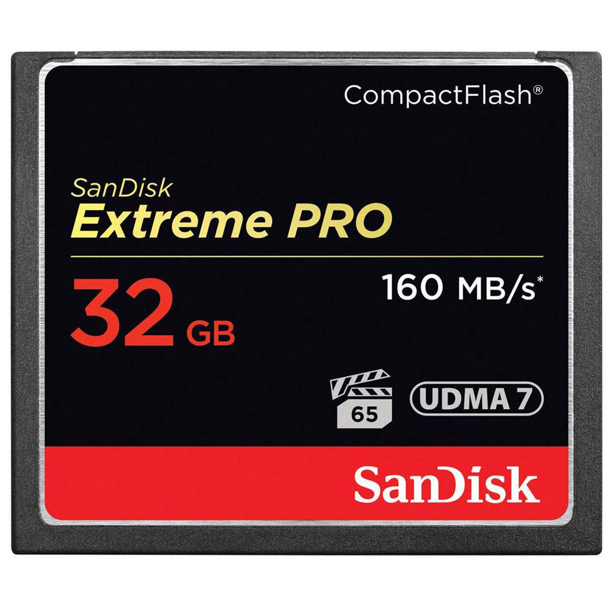 Image of SanDisk 32GB Extreme PRO CompactFlash Memory Card
