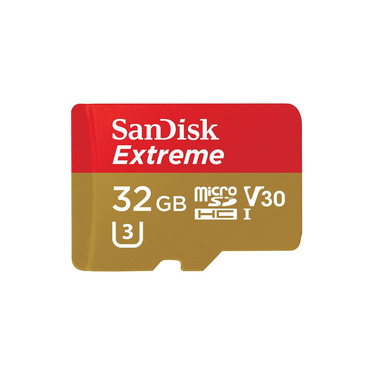 

SanDisk 32GB Extreme microSDHC Class 10 U3 Memory Card