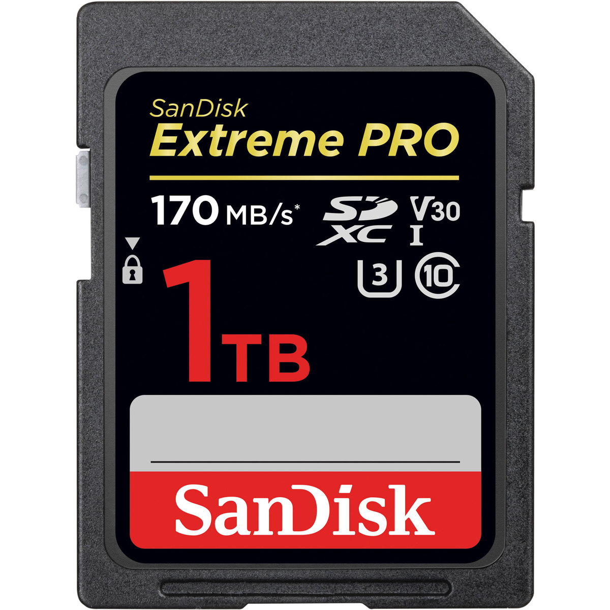 

SanDisk Extreme PRO 1TB UHS-I U3 SDXC Memory Card, 170MB/s Read, 30-90MB/s Write