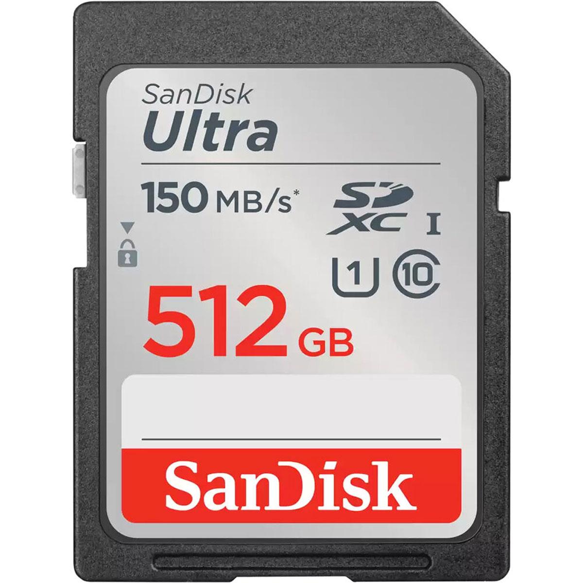 Image of SanDisk 512GB Ultra UHS-I SDXC Memory Card