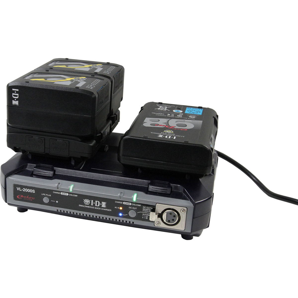 IDX VL-2000S ACアダプター機能付2ch同時急速充電器 | irai.co.id