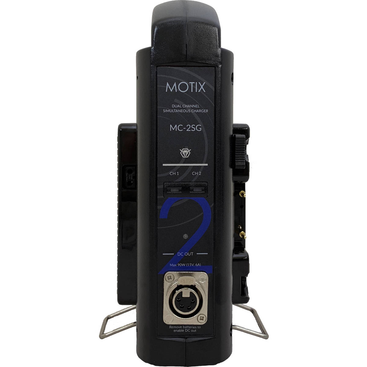 

IDX MOTIX MC-2SG 2-Channel Simultaneous Gold Mount Charger with 90W DC Output