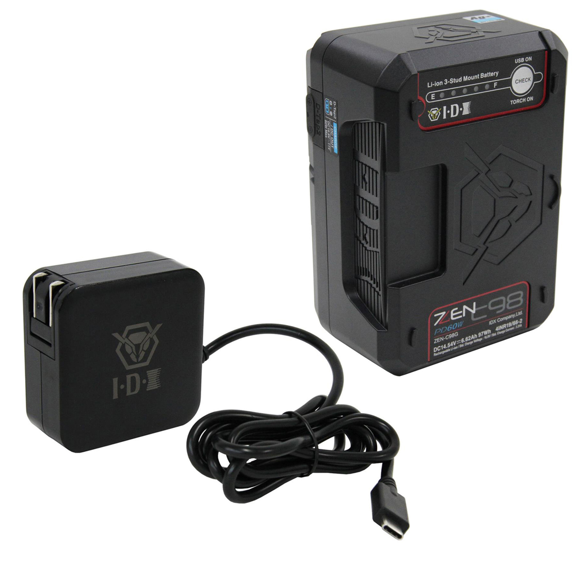 

IDX ZEN-C98G 97Wh 14.5V 3-Stud High-Load Li-Ion Battery with 60W Channel Charger