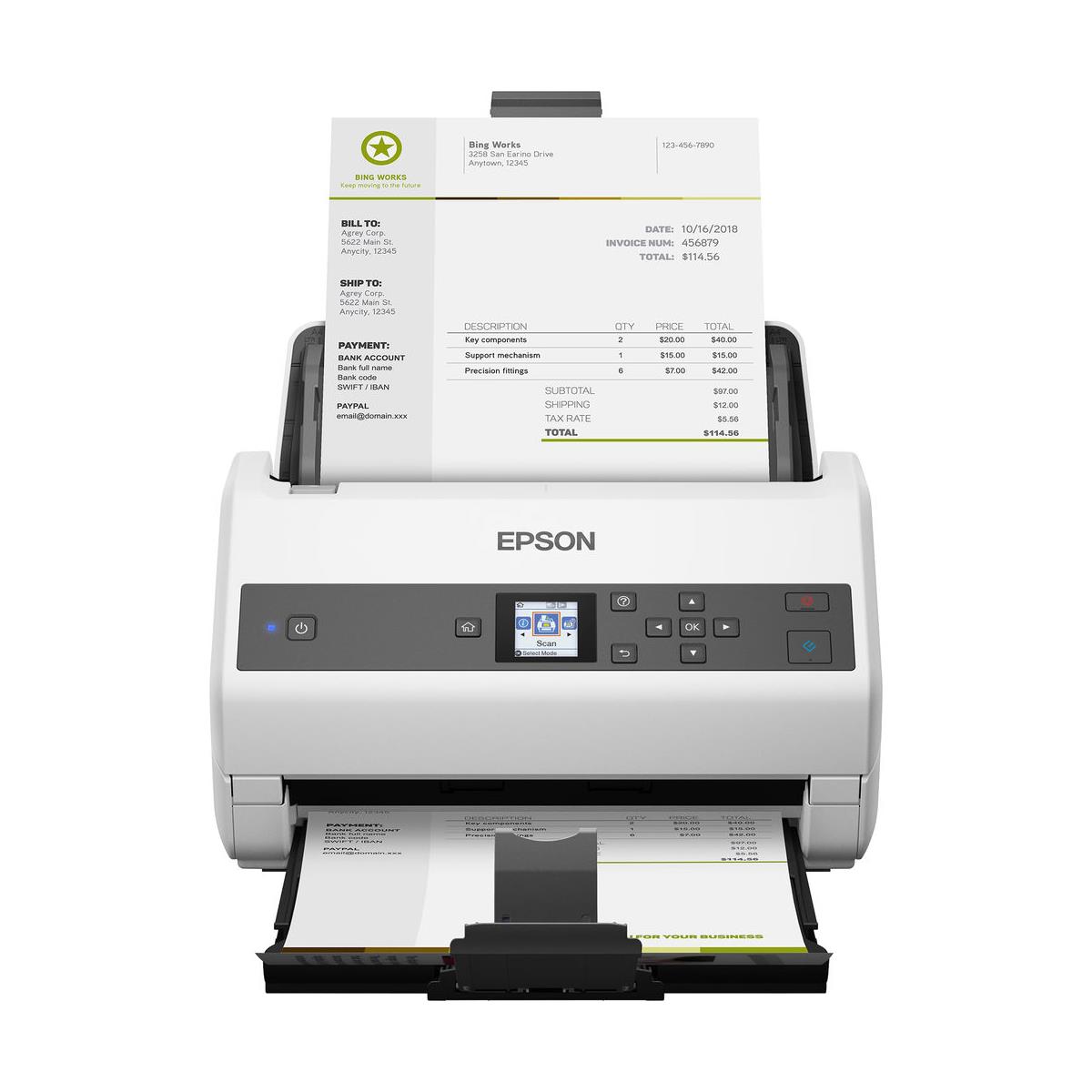 

Epson DS-870 Color Duplex Workgroup Document Scanner, 65 ppm/130 ipm