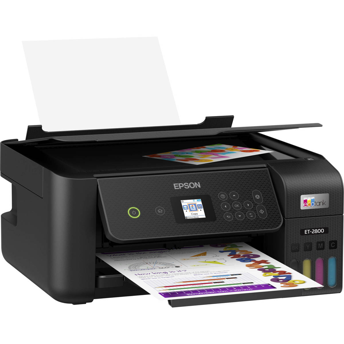 

Epson EcoTank ET-2800 Wireless AIO Supertank Color Inkjet Printer, 10ppm, Black