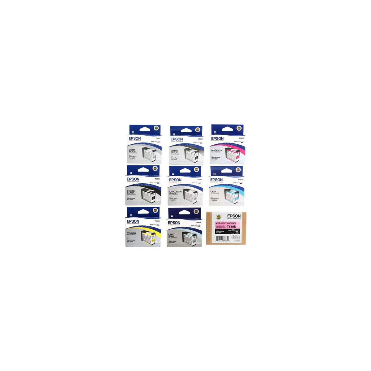 Image of Epson Complete Ink Cartridge Set for Epson 3880