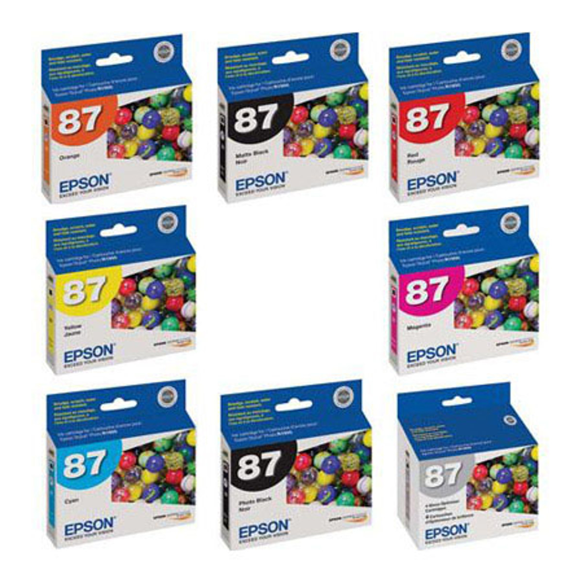 Image of Epson Complete Cartridge Set for Epson Stylus R1900 Printer