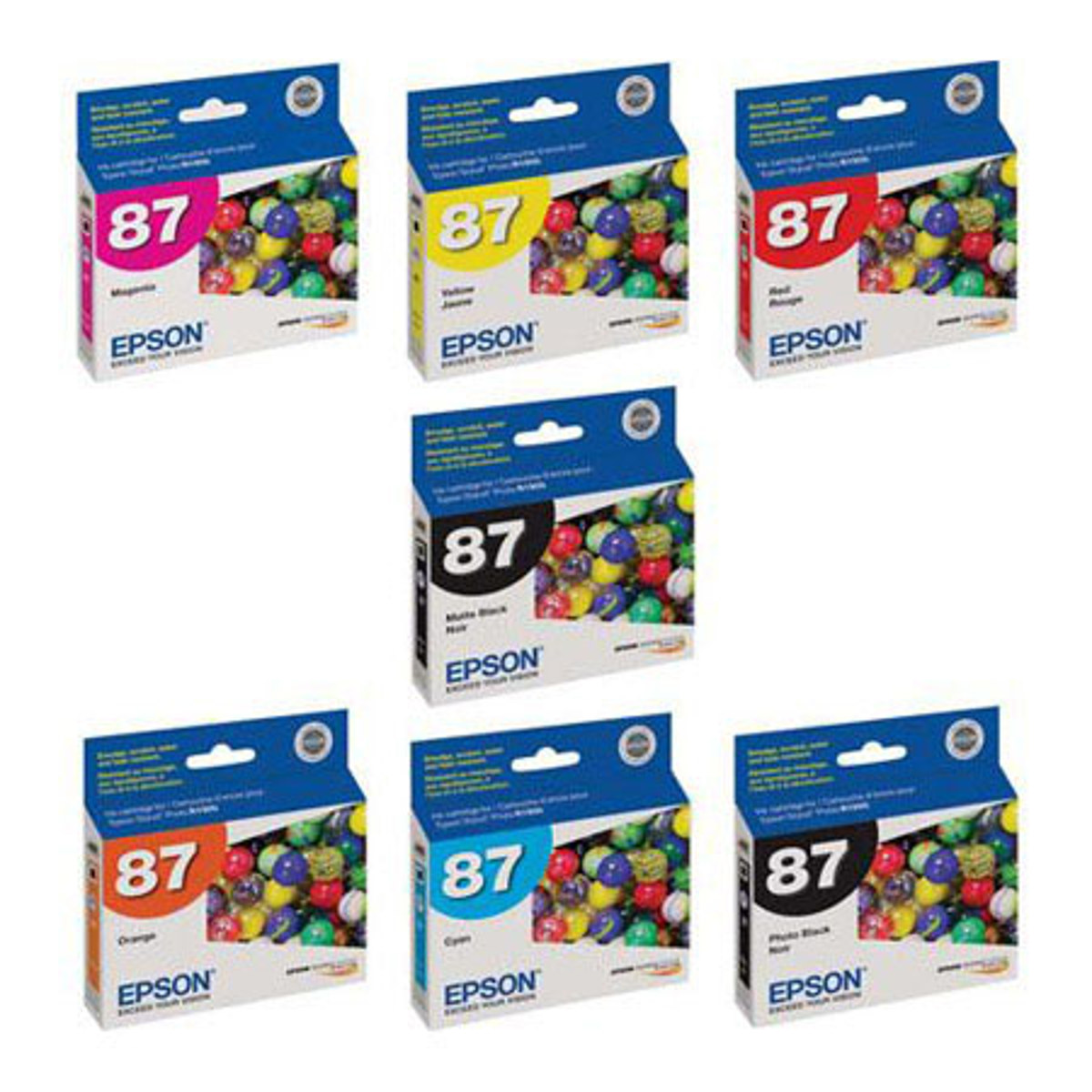 

Epson Complete Ink Cartridge Set (B) for Epson Stylus Photo R1900 Printer