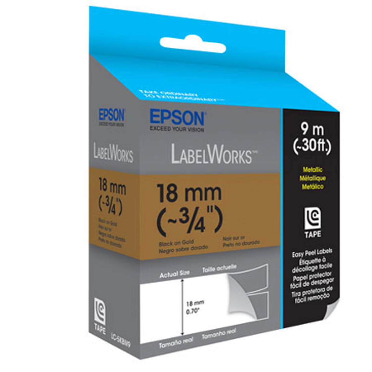 

Epson LabelWorks LC-5KBM9 Metallic LC Tape Cartridge