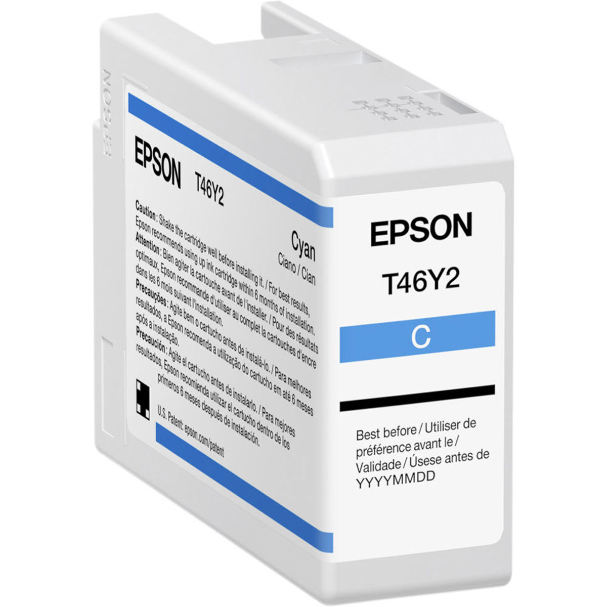 

Epson T46Y UltraChrome PRO10 Cyan Ink Cartridge for SureColor P900, 50ml