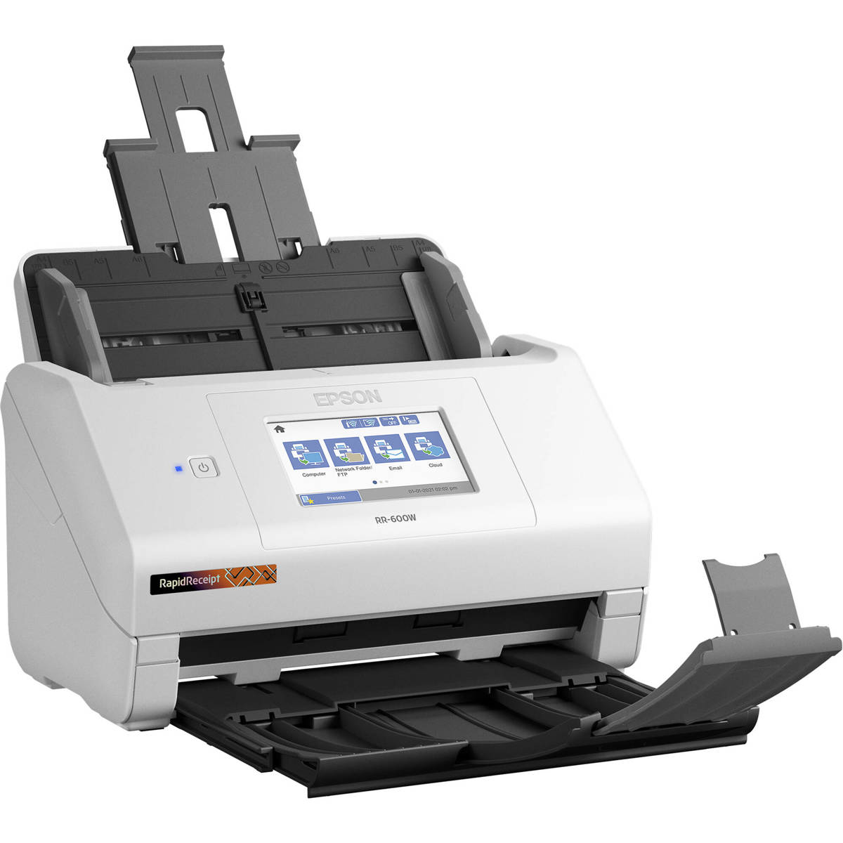 

Epson RapidReceipt RR-600W Touchscreen Desktop Receipt & Color Document Scanner