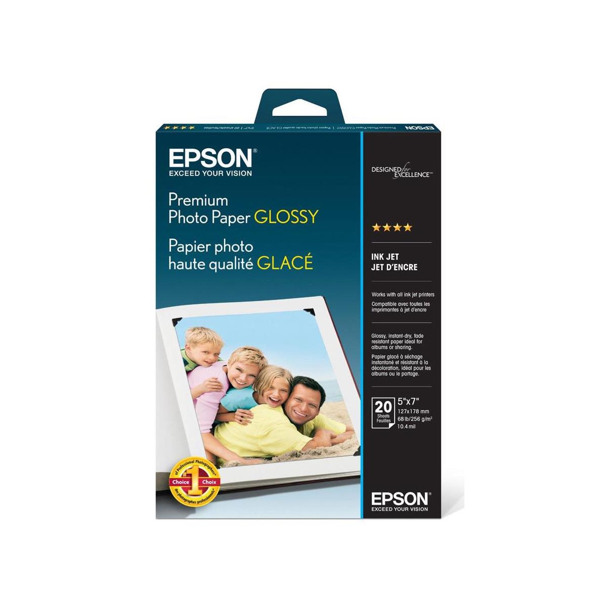 Image of Epson Premium Glossy Photo Paper (5x7&quot;)