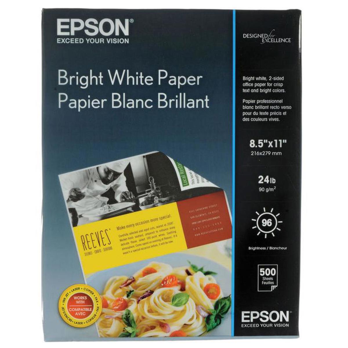 

Epson Luster Premium Paper (8.5x11"), 500 Sheets Double-Sided