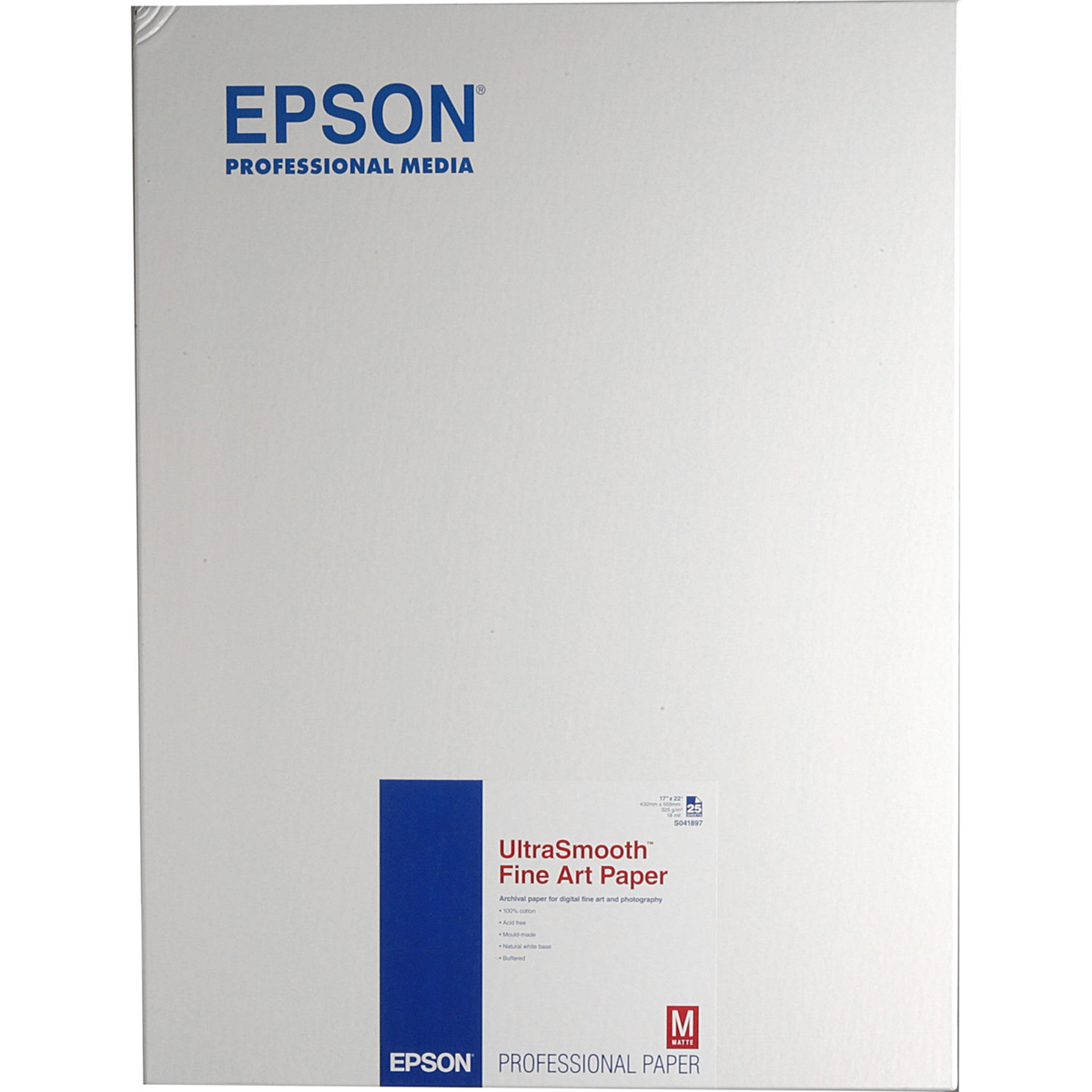 Image of Epson Ultra Smooth Matte Fine Art Paper (17x22&quot;)