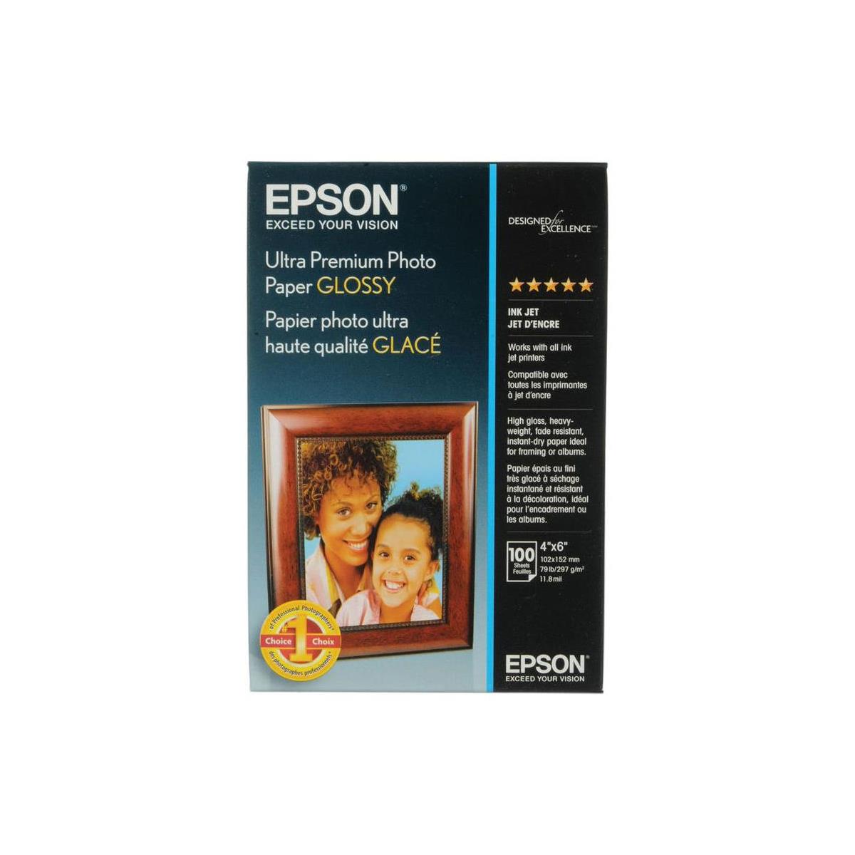 Image of Epson Ultra Premium Glossy Photo Paper (4x6&quot;)
