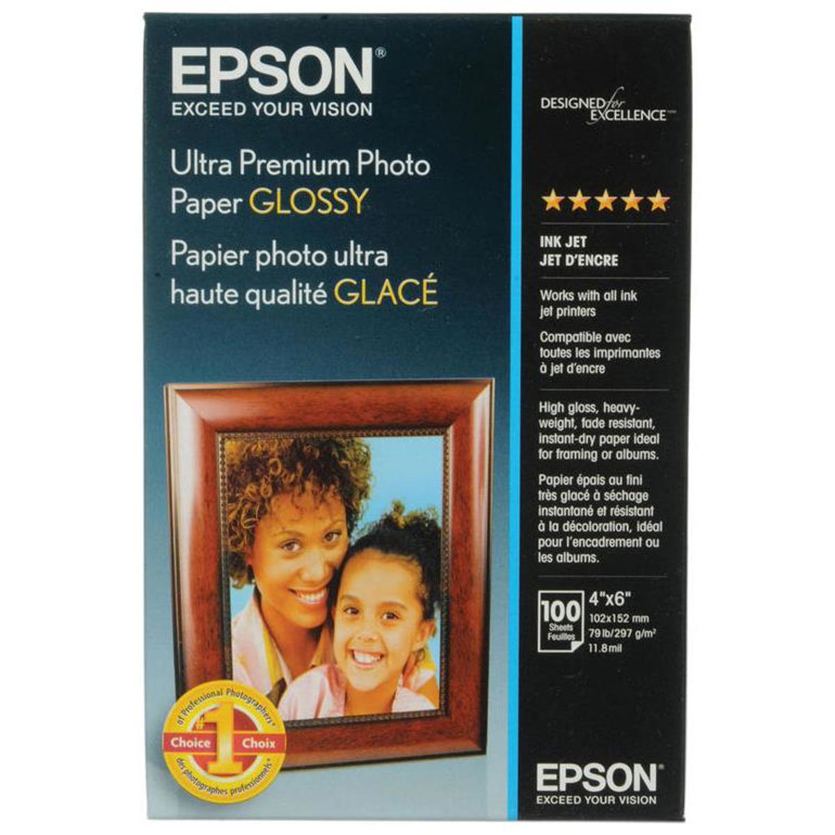 Image of Epson Ultra Premium Glossy Photo Paper (4x6&quot;)