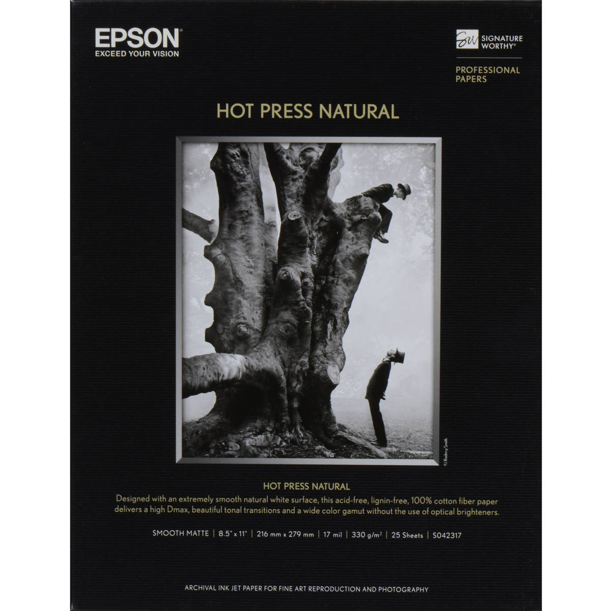 

Epson Smooth Matte Cotton Fine Art Paper (17x22"), 25 Sheets