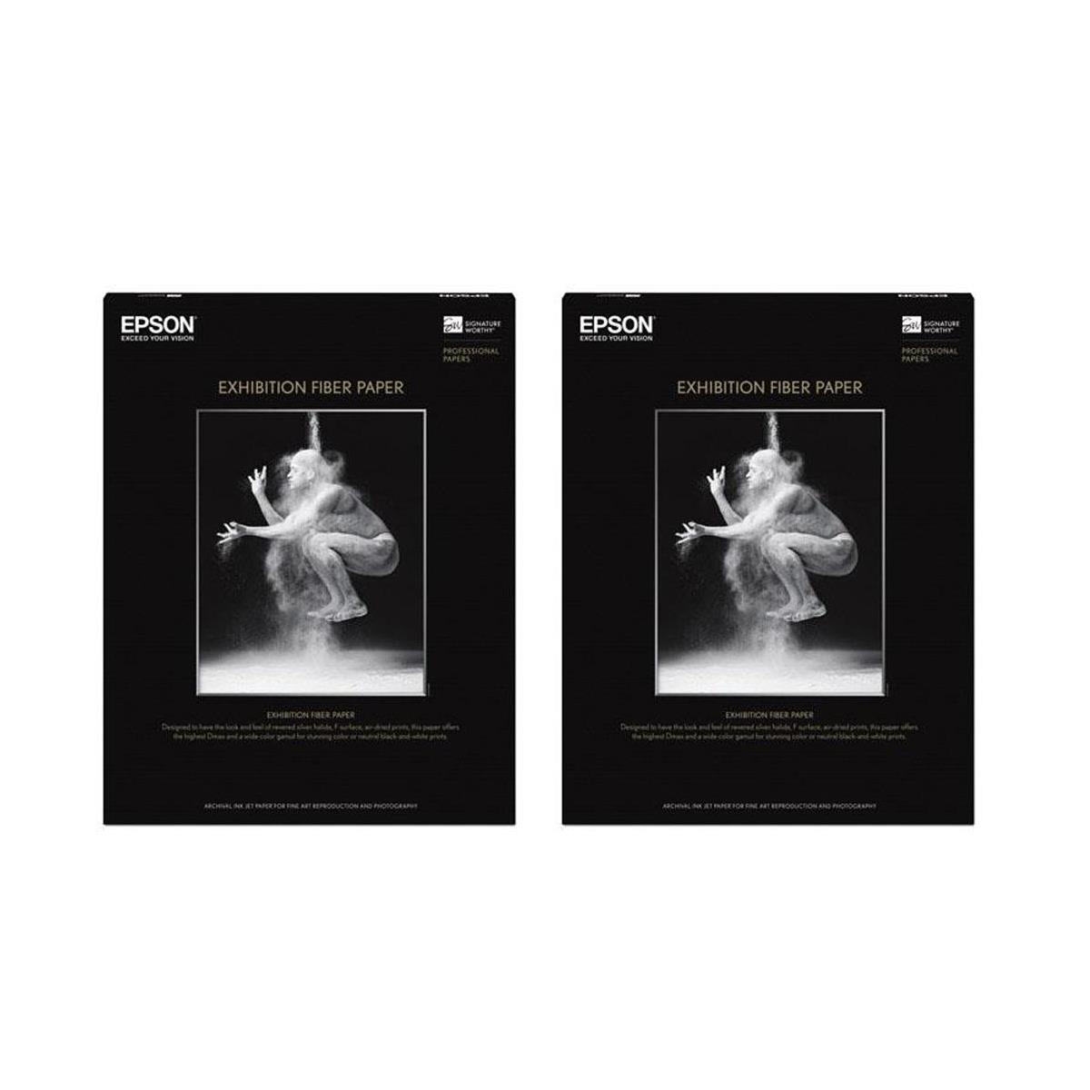Image of Epson 2 Pack Exhibition Glossy Fine Art Paper (8.5x11&quot;)