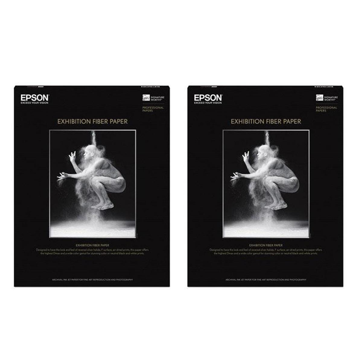 

Epson 2 Pack Exhibition Glossy Fine Art Paper (8.5x11"), 25 Sheets