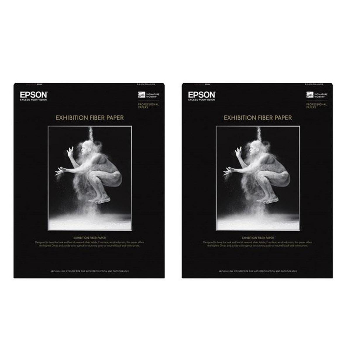 Image of Epson 2 Pack Exhibition Glossy Fine Art Paper (8.5x11&quot;)