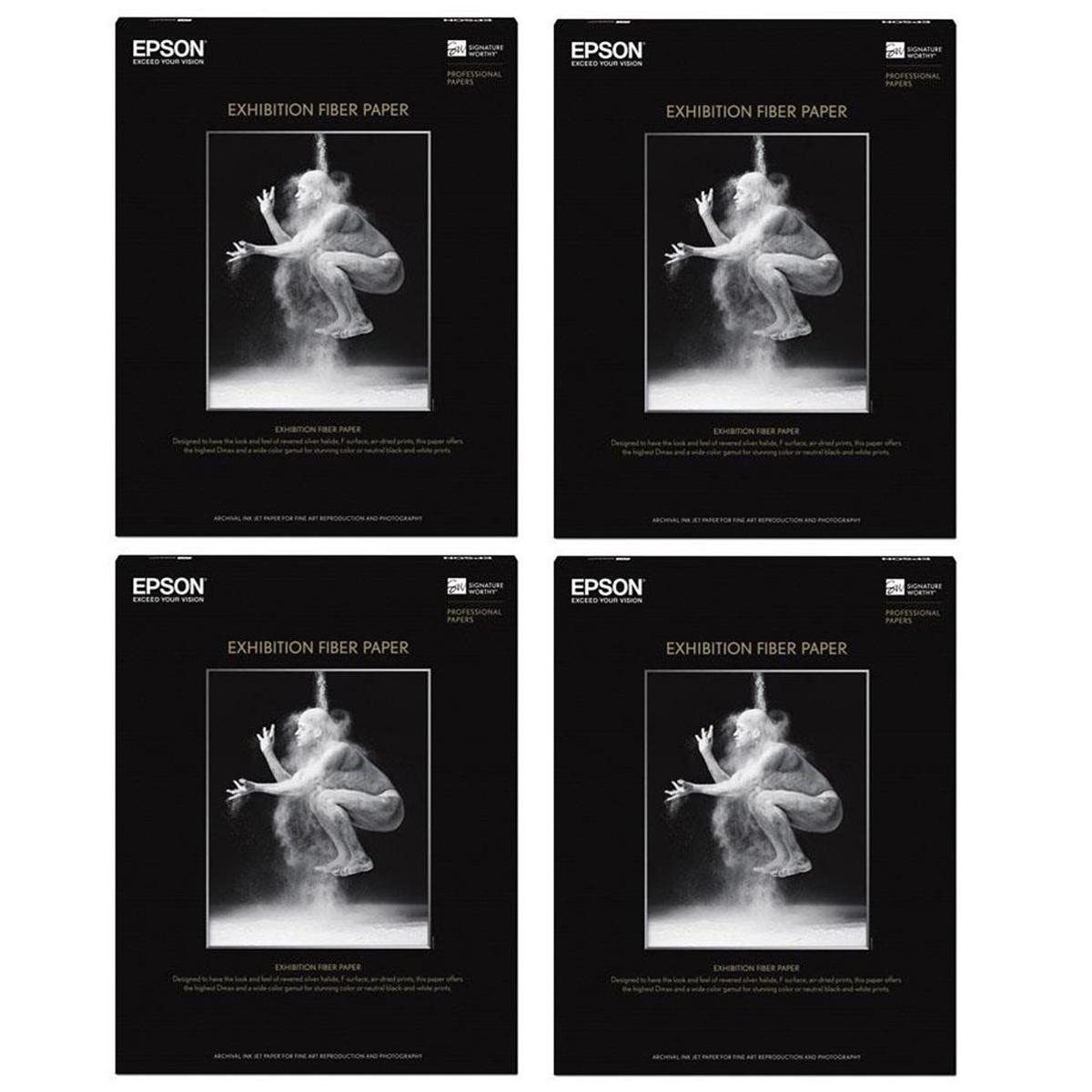 

Epson 4 Pack Exhibition Glossy Fine Art Paper (8.5x11"), 25 Sheets