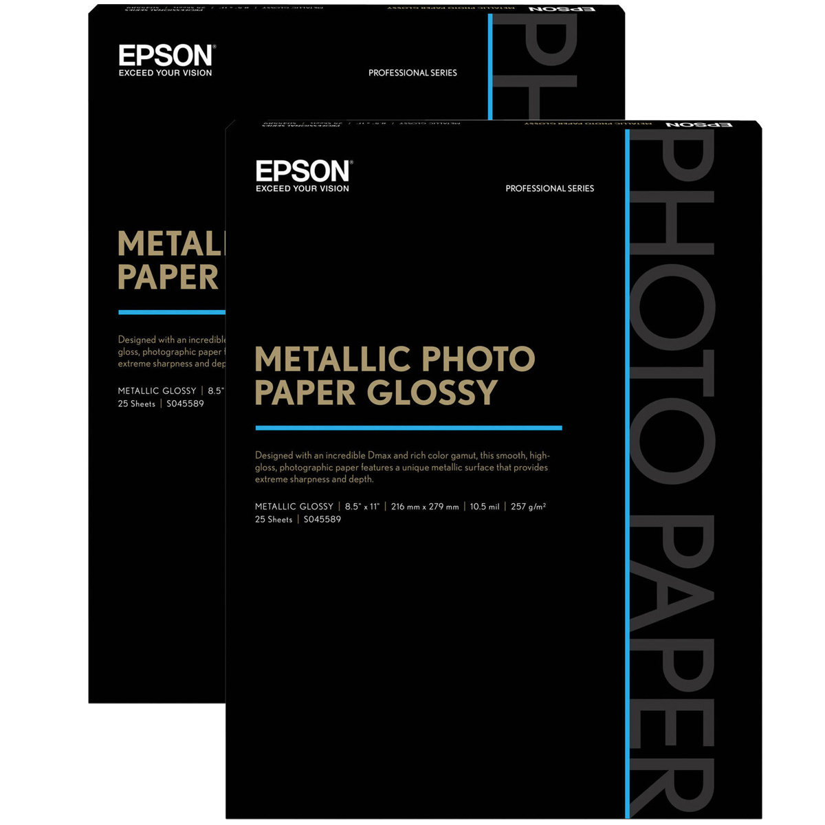 

Epson 2 Pack S045589 Glossy Photo Paper (8.5x11"), 25 Sheets