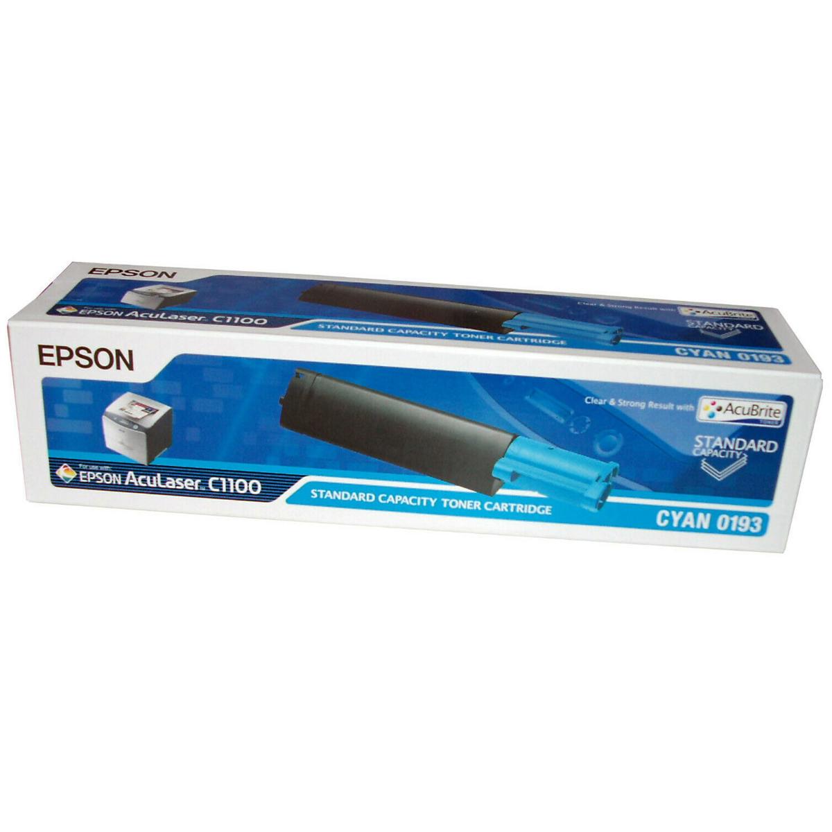 

Epson S050193 Cyan Toner Cartridge for AcuLaser, Yields 1,500 Pages