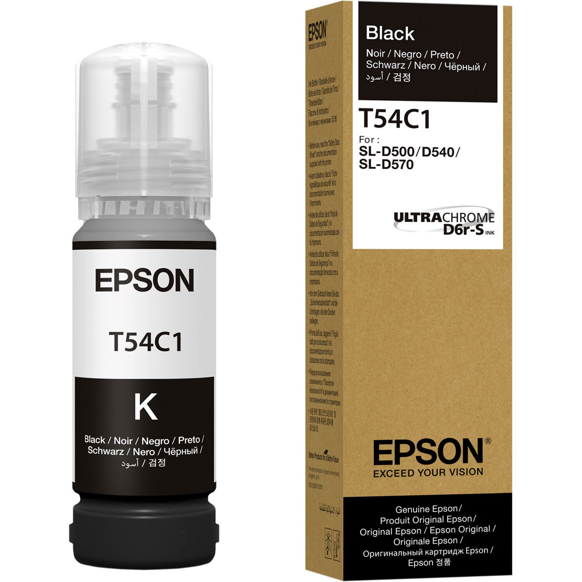

Epson T54C UltraChrome D6r-S 70ml High Capacity Ink Bottle for SureLabD570 Black
