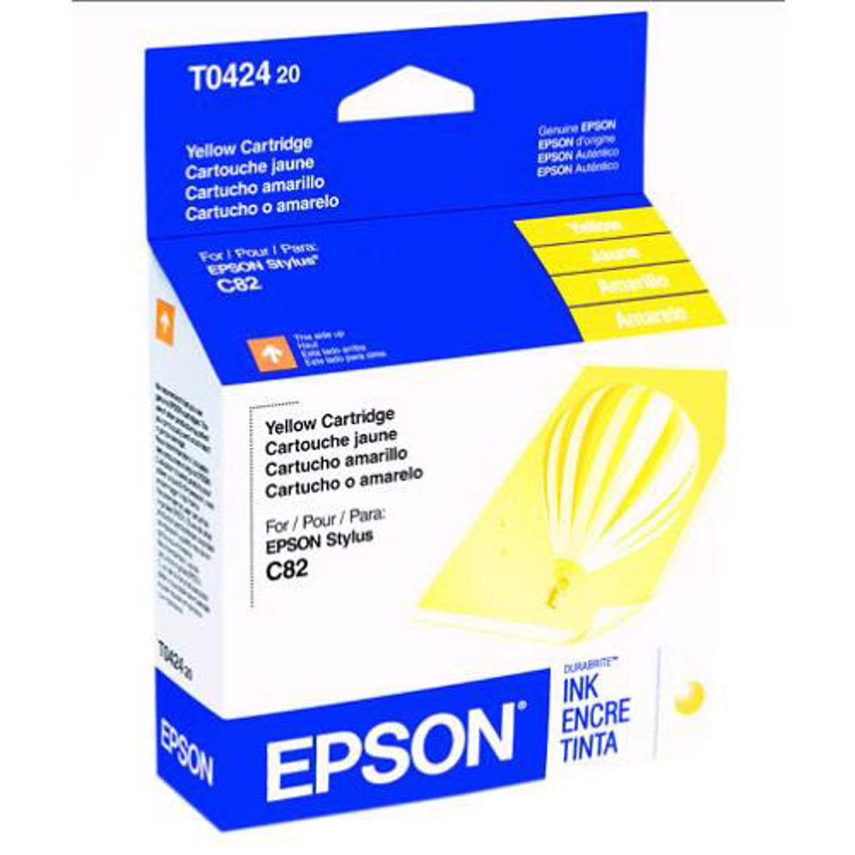 

Epson T042 DURABrite Yellow Pigment Cartridge w/ Sensormatic Sensor Tag for C82