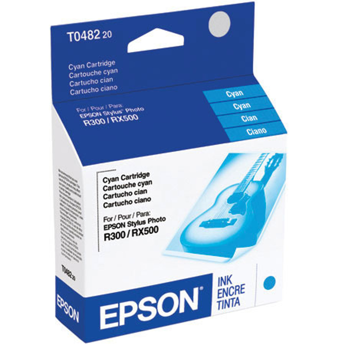 

Epson T048220 Cyan Cartridge, Stylus All-in-One, Stylus Photo Inkjet Printers