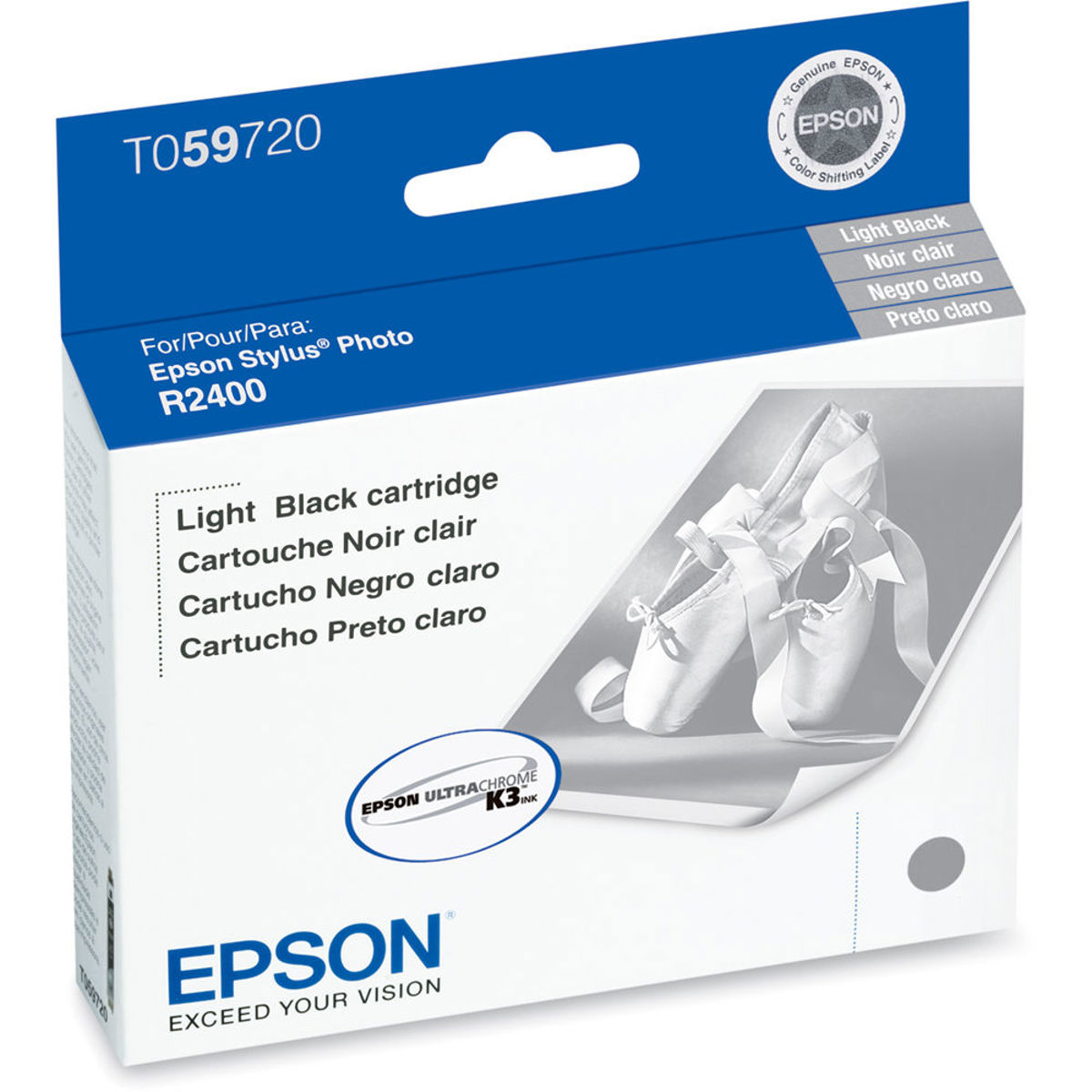 

Epson T059720 Light Black Cartridge for Stylus R2400