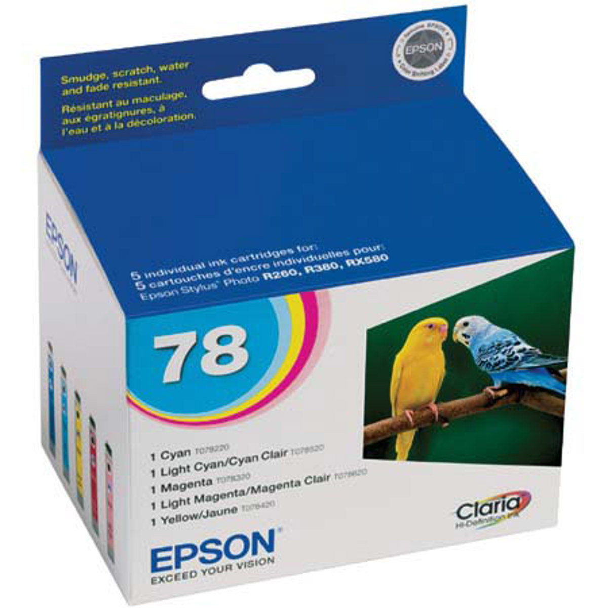 

Epson T078920 Claria 5 Color Ink for R380, R260 / RX580