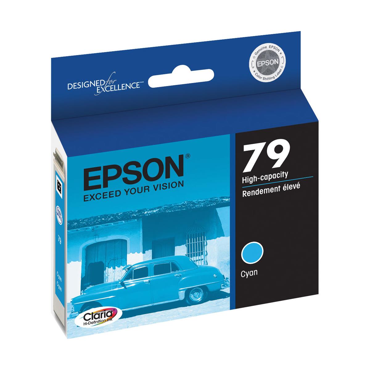 Epson T079220 #79 Cartridge for Stylus 1400, Cyan <b> #79 Cyan Ink Cartridge for the Stylus Wide Format 1400 Photo Printer </b>