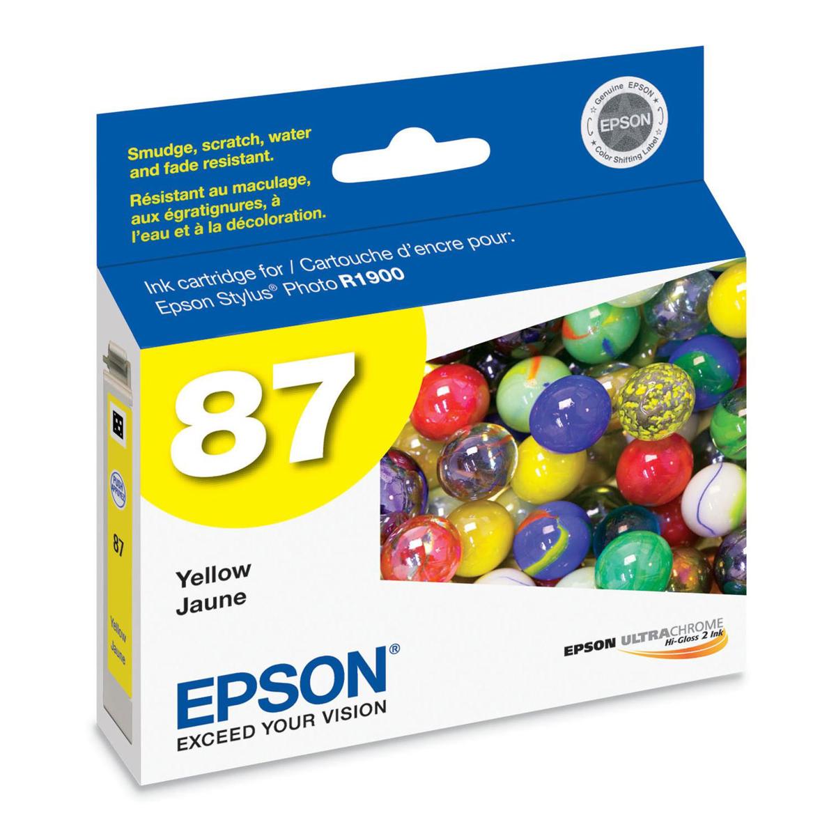 

Epson T087420 Cartridge for Stylus R1900, Yellow