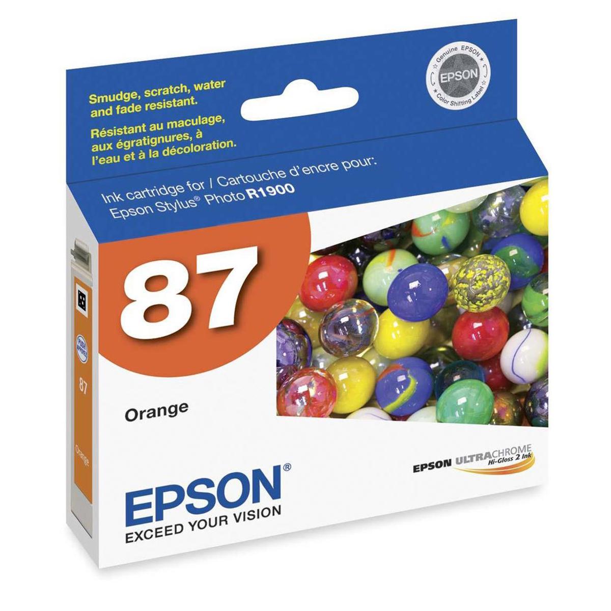 

Epson T087920 Cartridge for Stylus R1900, Orange