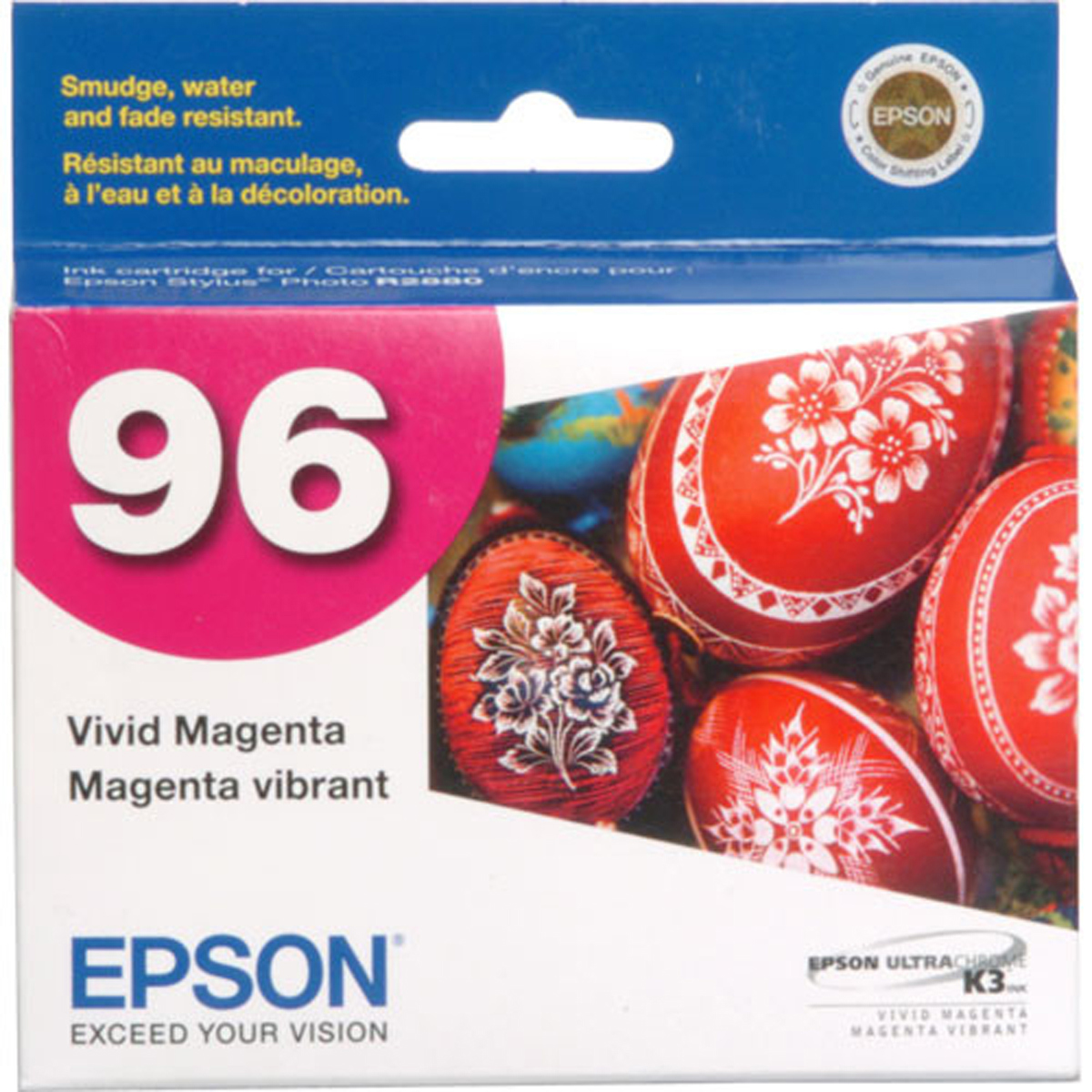 

Epson T096320 UltraChrome K3 Cartridge, for Stylus R2880, Vivid Magenta