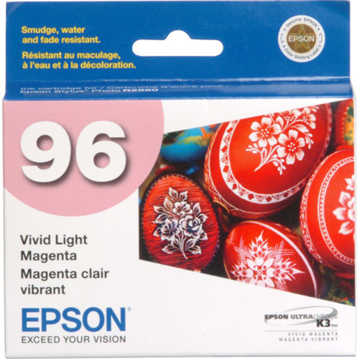 

Epson T096620 UltraChrome K3 Cartridge, for Stylus R2880, Vivid Light Magenta