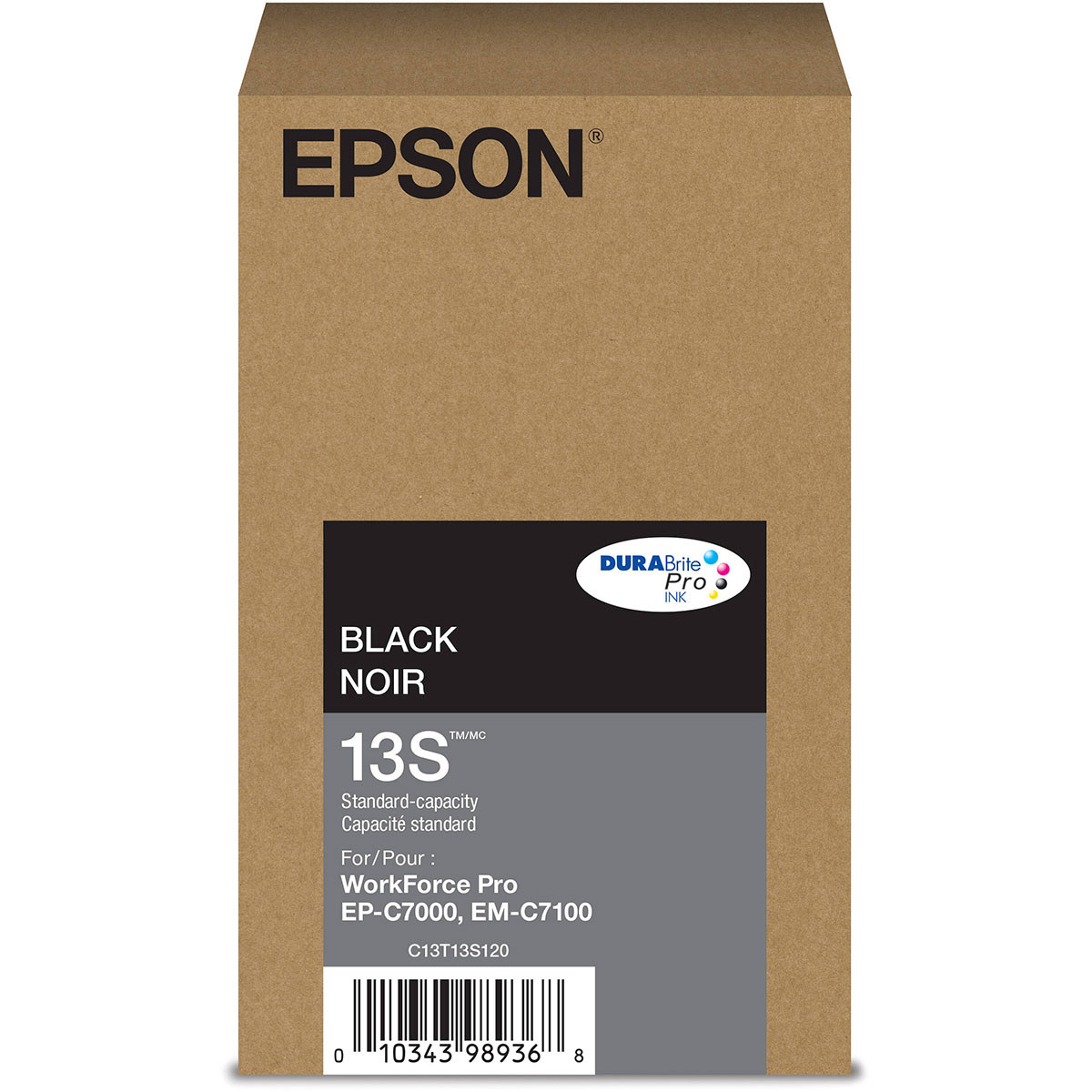 

Epson DURABrite Pro T13S Standard Black Ink Cartridge for EP-C7000 and EM-C7100