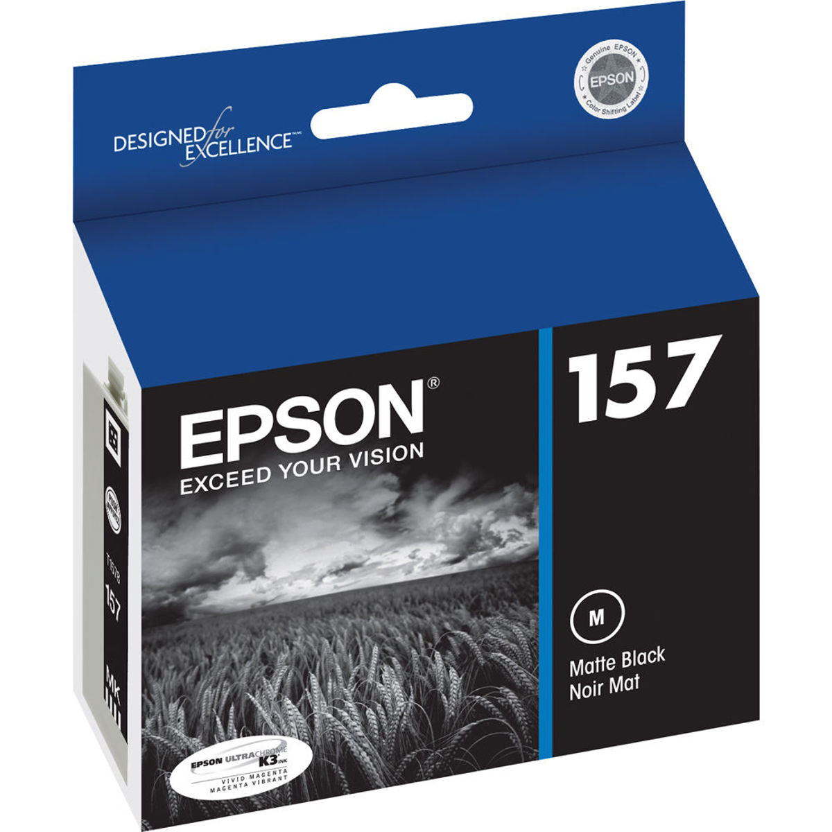 

Epson T157820 157 Ink Cartridge for Stylus R3000 Inkjet Printer, Matte Black