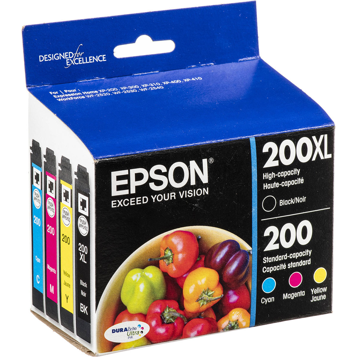 

Epson DURABrite Ultra T252XL High-Capacity Black and Color Combo Ink Cartridges