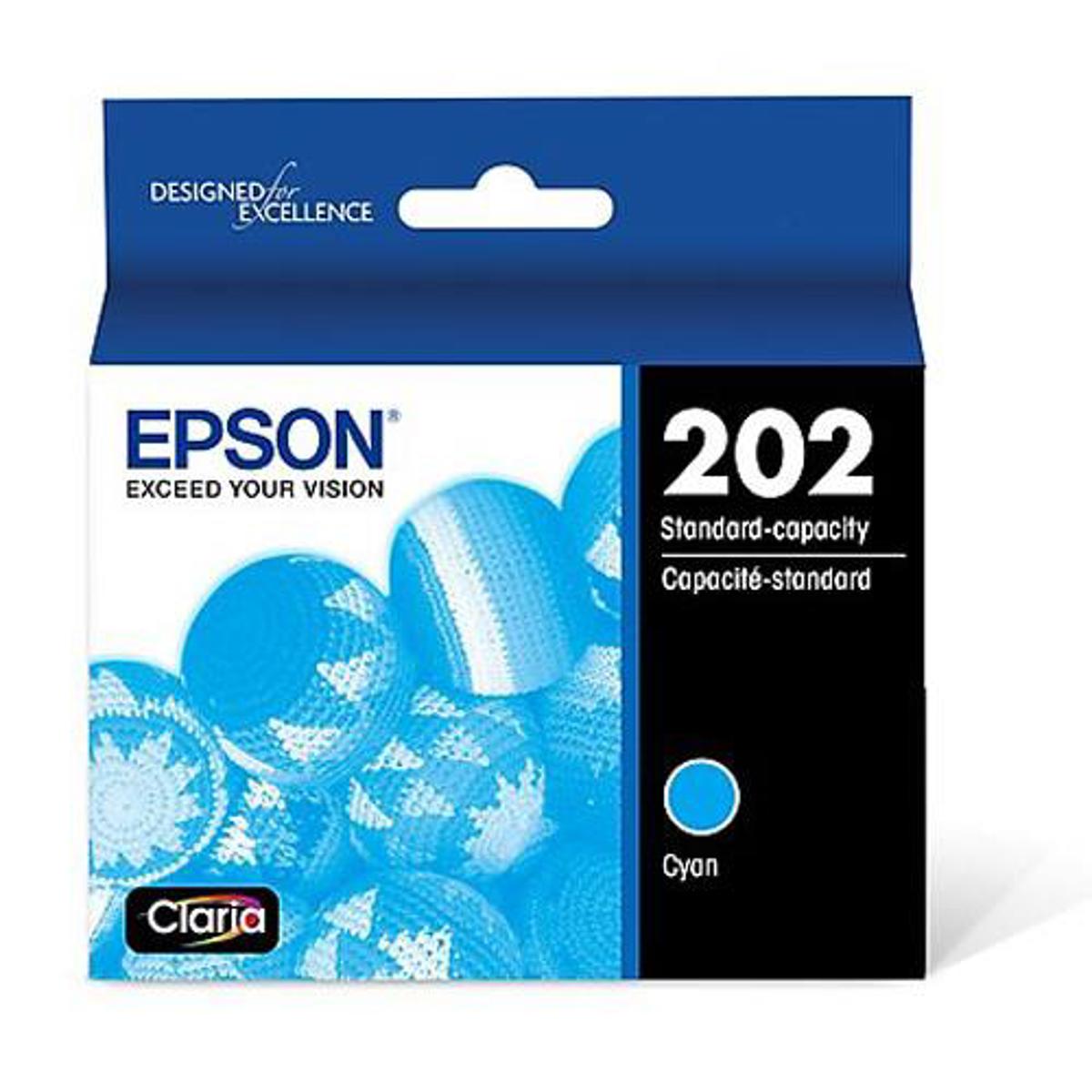 

Epson 202 Cyan Inkjet Cartridge with Sensor